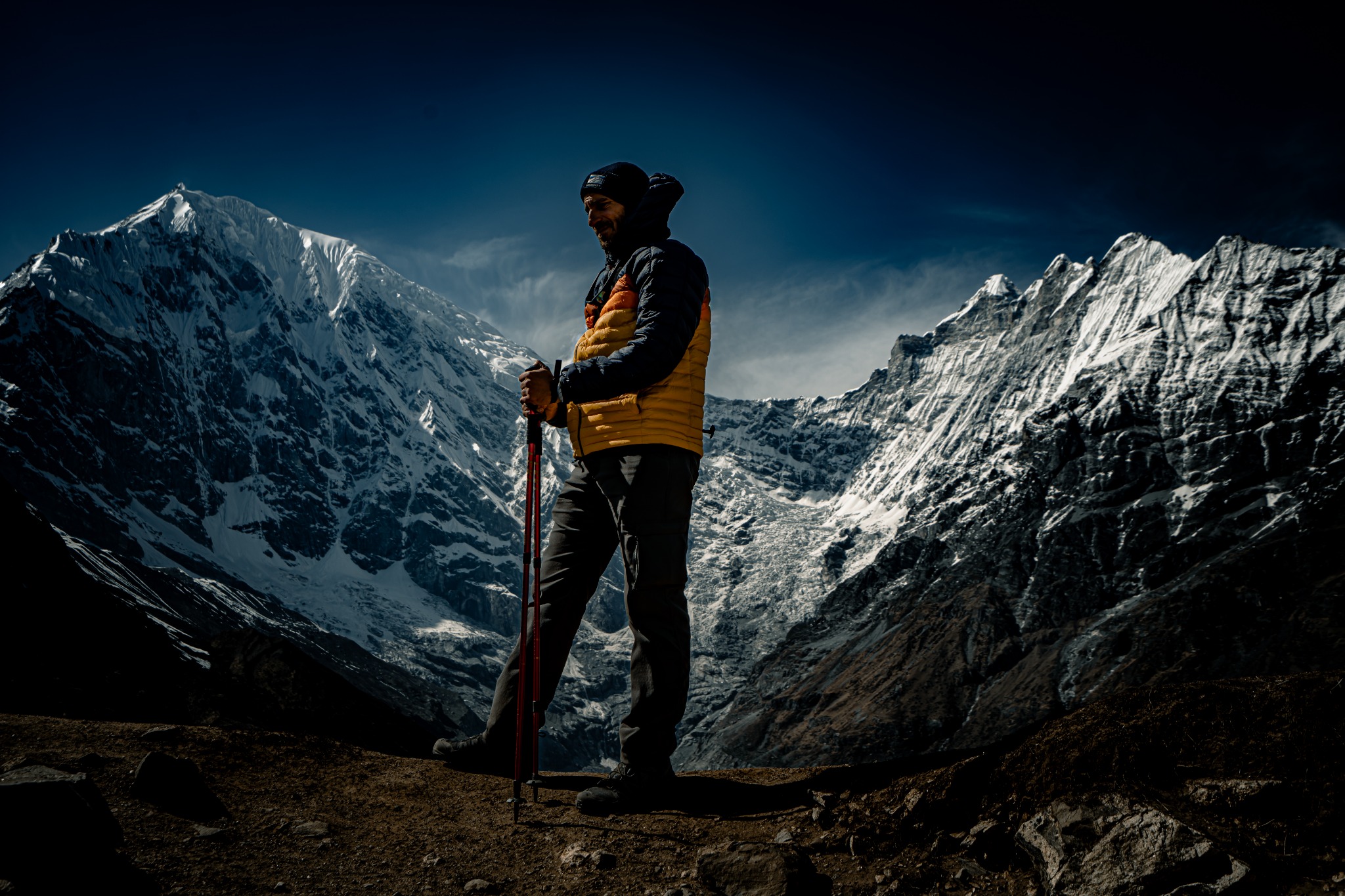 Gil Sassi standing in the Himalayas